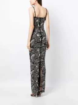 Rachel Gilbert Piper Embellished Gown Black/Silver Size AU 8 for rent on The Volte - image 3
