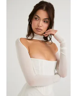 House of CB Milarose Midi Dress White Size AU 8 for rent on The Volte - image 3