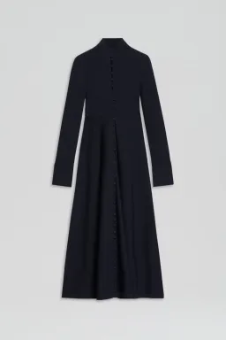 Scanlan Theodore Crepe Knit Button Polo Dress Navy Size M / AU 10 for rent on The Volte - image 4