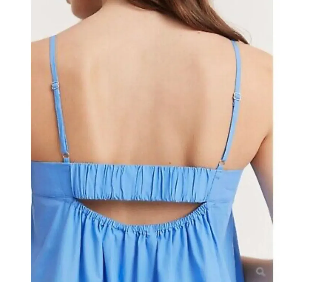 Country Road Gathered Maxi Dress Blue Size AU 8 for rent on The Volte - main image