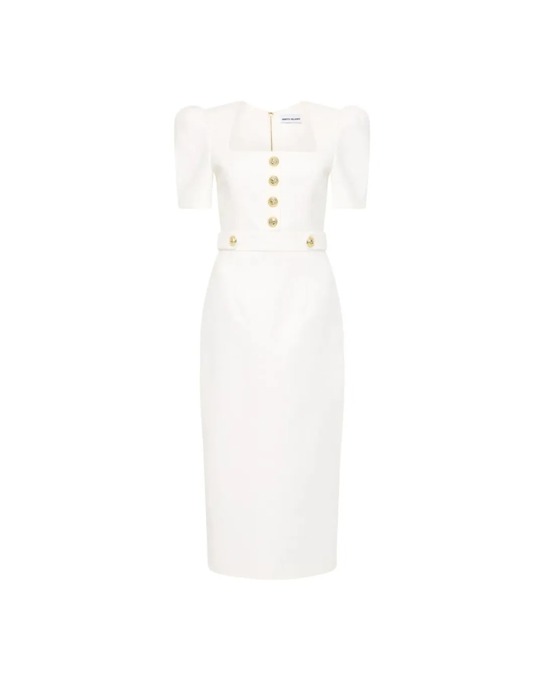 Rebecca Vallance Clarisse Midi Dress in Ivory Size AU 8 for rent on The Volte - main image