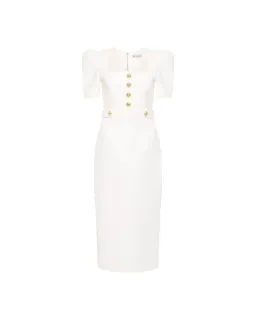 Rebecca Vallance Clarisse Midi Dress in Ivory Size AU 8 for rent on The Volte - image 6