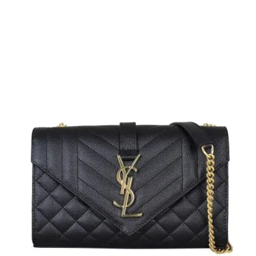 YSL Crossbody Envelope Bag Black for rent on The Volte - main image