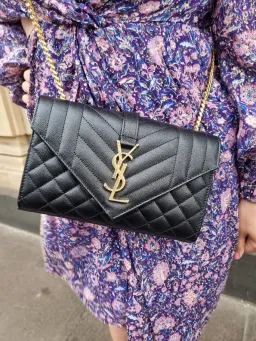 YSL Crossbody Envelope Bag Black for rent on The Volte - image 1