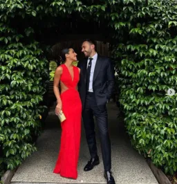 Effie Kats Valencia Gown in Cherry Red Size M / AU 10 for rent on The Volte - image 4