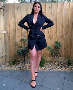 Kookai Edwina Blazer Dress - Black Size 8 for rent on The Volte - image 4