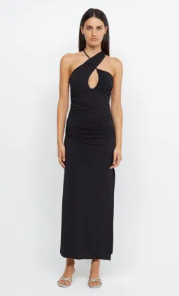 Bec & Bridge Montana Cross Over Midi Dress Black Size 8 for rent on The Volte - image 4