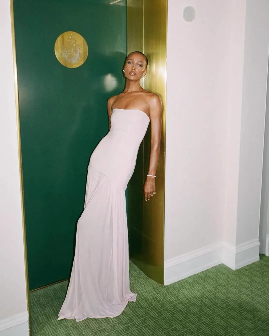 Helsa The Naomi Dress Barely Pink Size S / AU 8 for rent on The Volte - main image