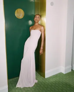 Helsa The Naomi Dress Barely Pink Size S / AU 8 for rent on The Volte - image 3