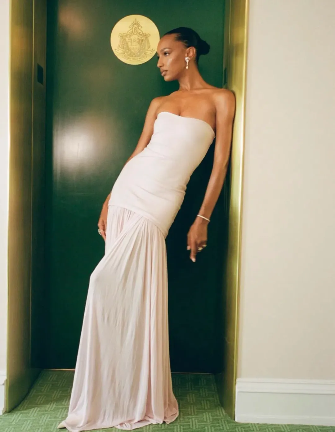 Helsa The Naomi Dress Barely Pink Size S / AU 8 for rent on The Volte - main image