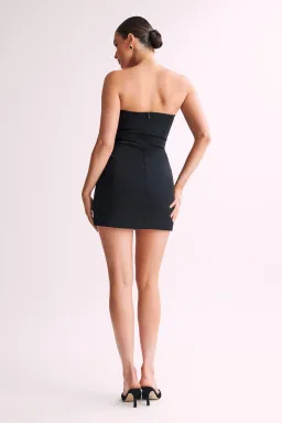 Meshki Maci Crepe Mini Dress Black Size XS / AU 6 for rent on The Volte - image 3