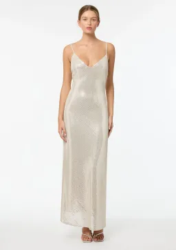 Manning Cartell High Voltage Slip Dress Nude Silver Size 10 for rent on The Volte - image 2