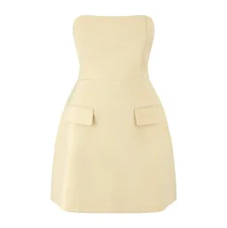 Odd Muse The Ultimate Muse Strapless Mini Dress in Lemon Size 8 for rent on The Volte - image 5