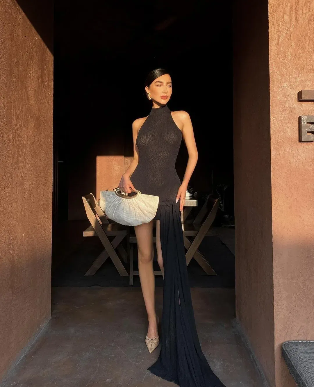 Aya Muse Keefe Mini Dress Black Size M / AU 10 for rent on The Volte - main image