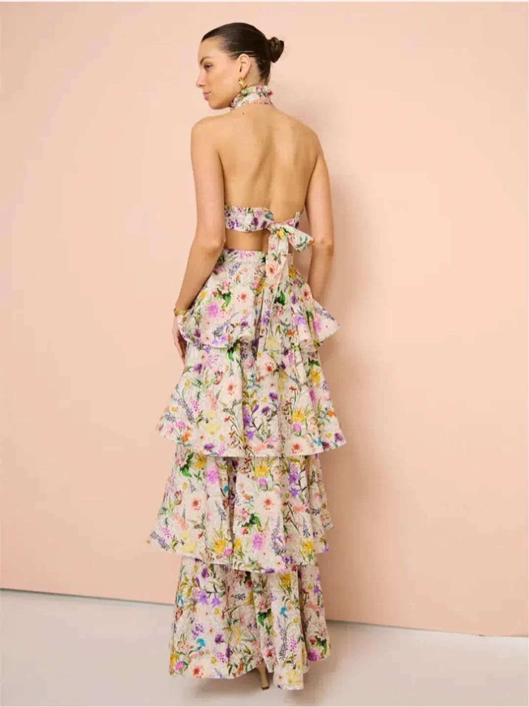 Aqua Blu Heather Dress Jardine Print Size 10 for rent on The Volte - main image