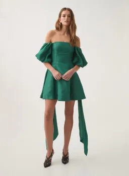 Aje Incarnation Mini Dress Emerald Size 16 for rent on The Volte - image 1
