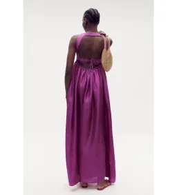 Oroton Strappy Maxi Sundress in Magenta Size 12 for rent on The Volte - image 3