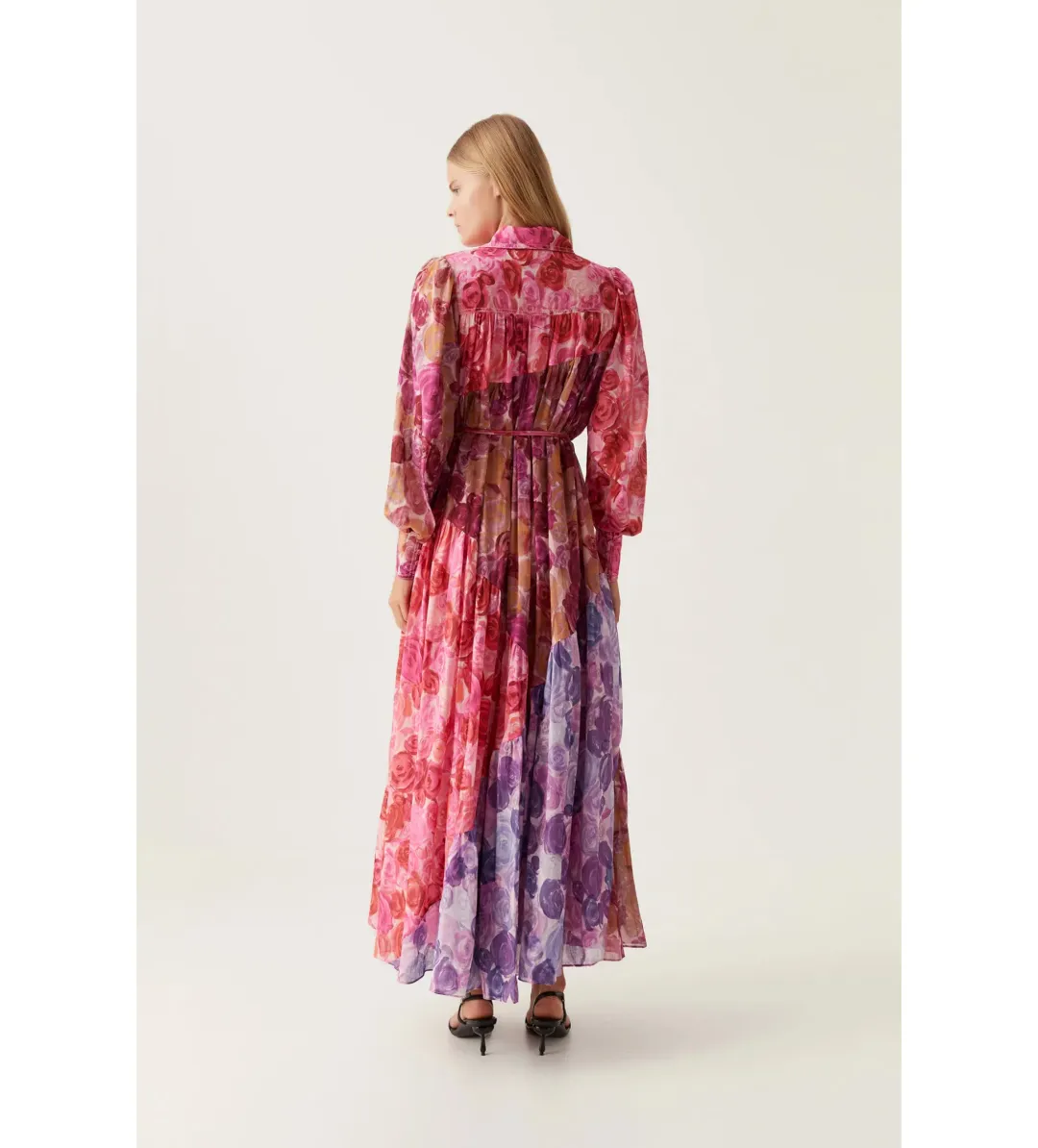 Aje Collisions Smock Maxi Dress Multi Floral Size 10 for rent on The Volte - main image