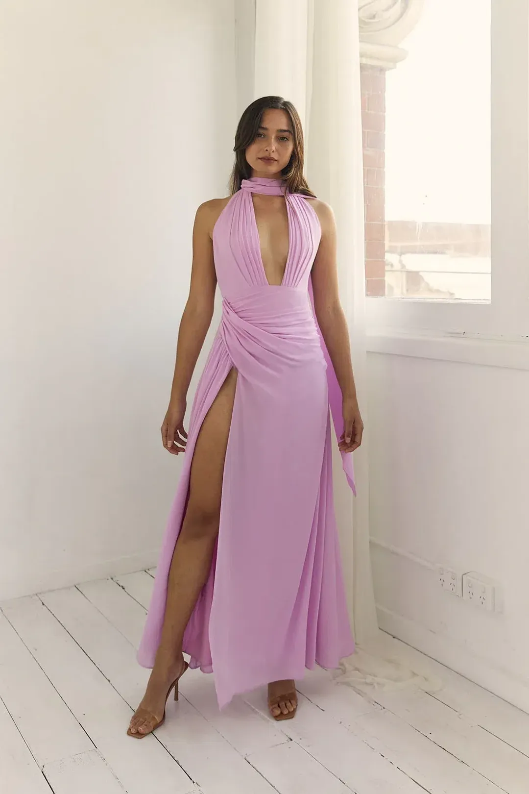 Calia Collection Antonia Dress Soft Pink Lilac Size 8 for rent on The Volte - main image