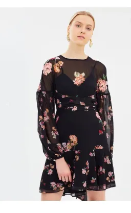 Keepsake the Label Evolve Long Sleeve Mini Dress Floral Size 6 for rent on The Volte - image 2