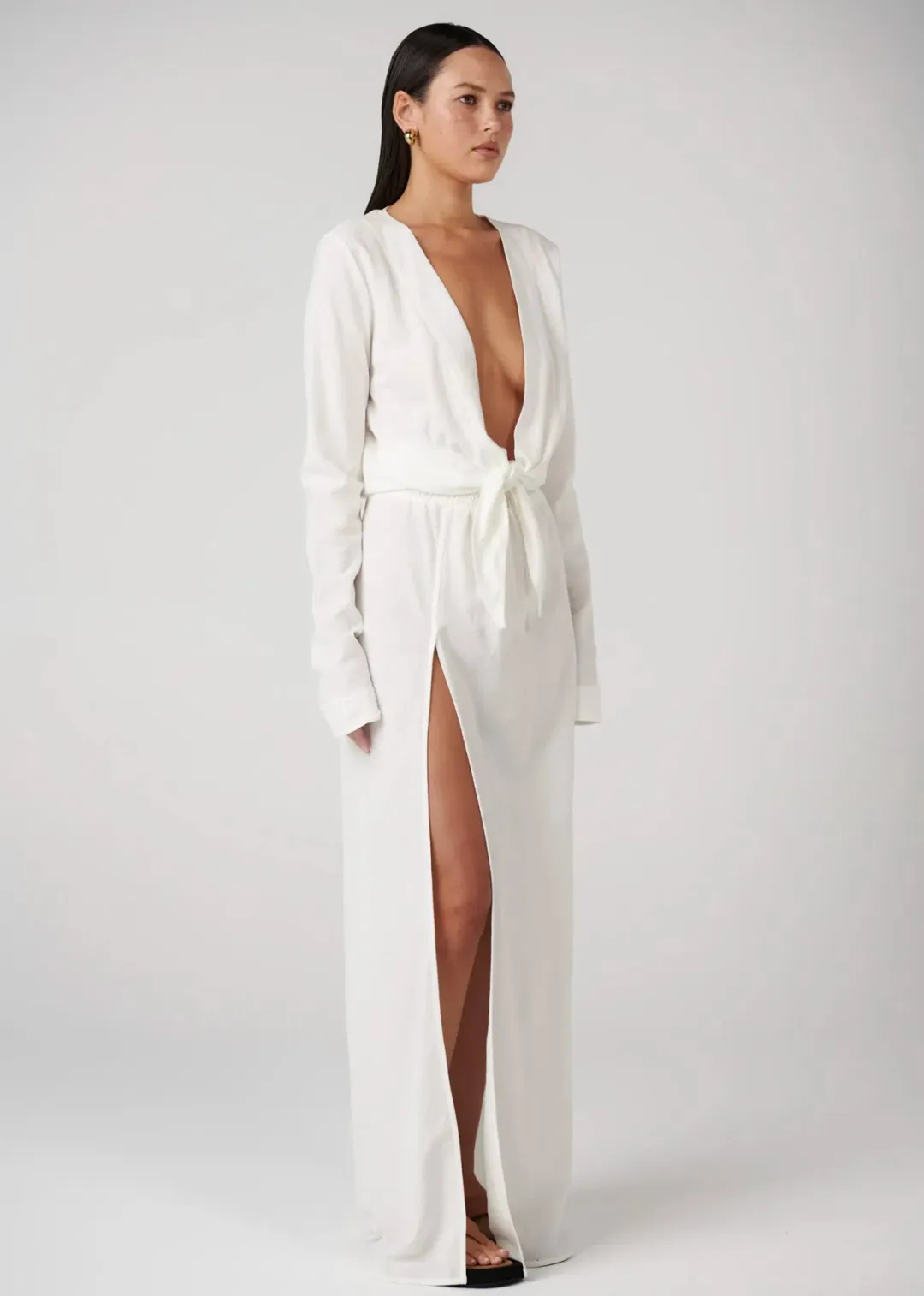 Bayse Rayna Maxi Dress in Ivory Size 10 for rent on The Volte - main image