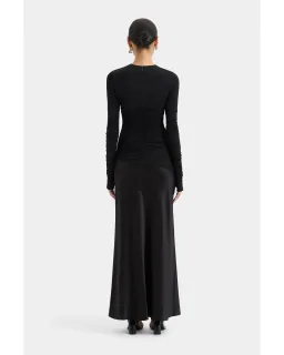 Sir the Label Alessia Draped Gown Black Size 2 / AU 10 for rent on The Volte - image 3