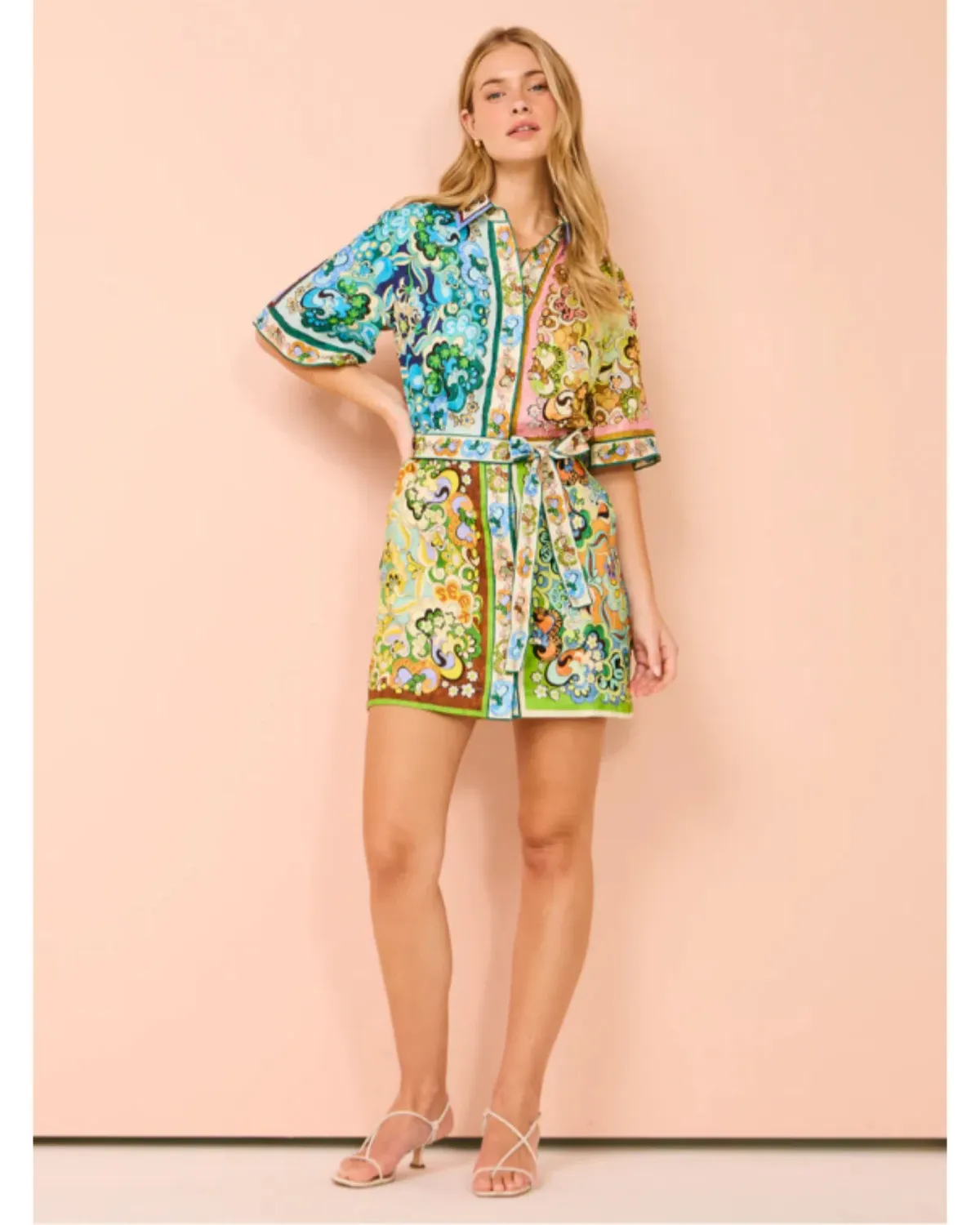 Alemais Dreamer Mini Dress in Multi Size AU 8 for rent on The Volte - main image
