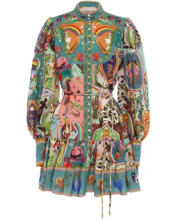 Alemais Evergreen Mini Dress Multi Size AU 14 for rent on The Volte - image 5