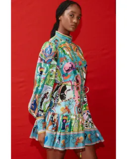 Alemais Evergreen Mini Dress Multi Size AU 14 for rent on The Volte - image 4