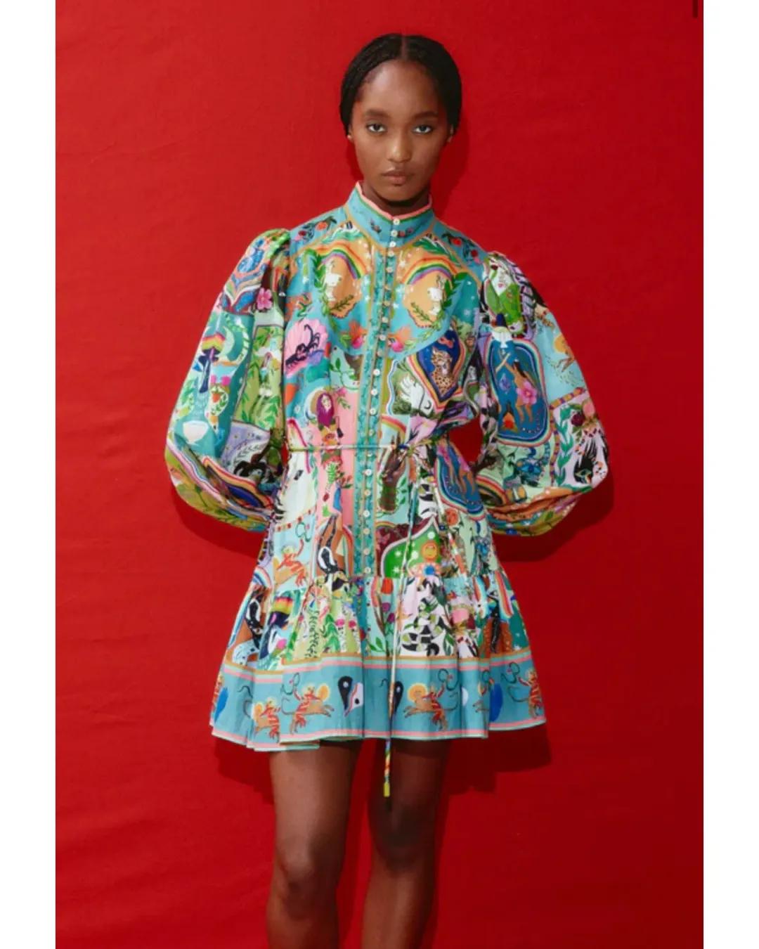 Alemais Evergreen Mini Dress Multi Size AU 14 for rent on The Volte - main image