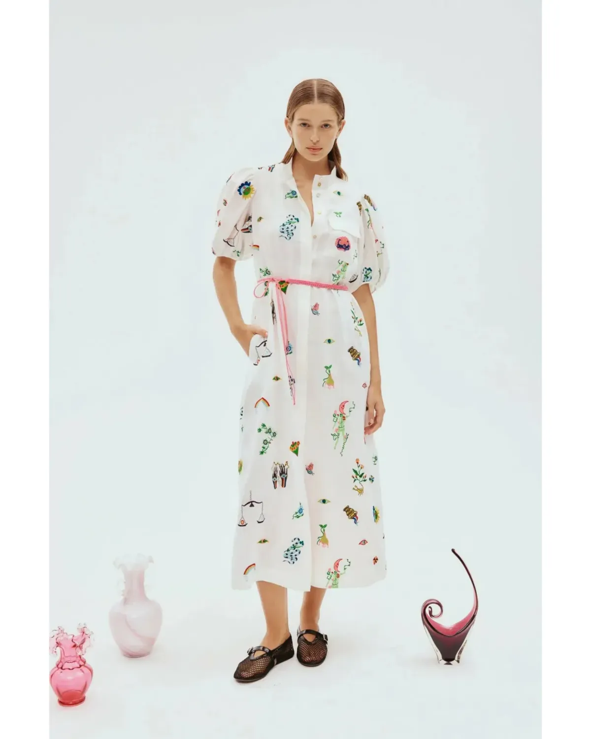 Alemais Atticus Shirtdress Print Size AU 14 for rent on The Volte - main image