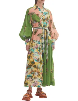 Alemais Holiday Patchwork Shirtdress Multi Size AU 16 for rent on The Volte - image 2