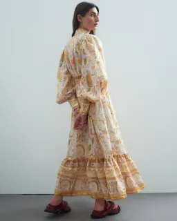 Alemais Solitaire Midi Dress in Watercolour Size AU 12 for rent on The Volte - image 3