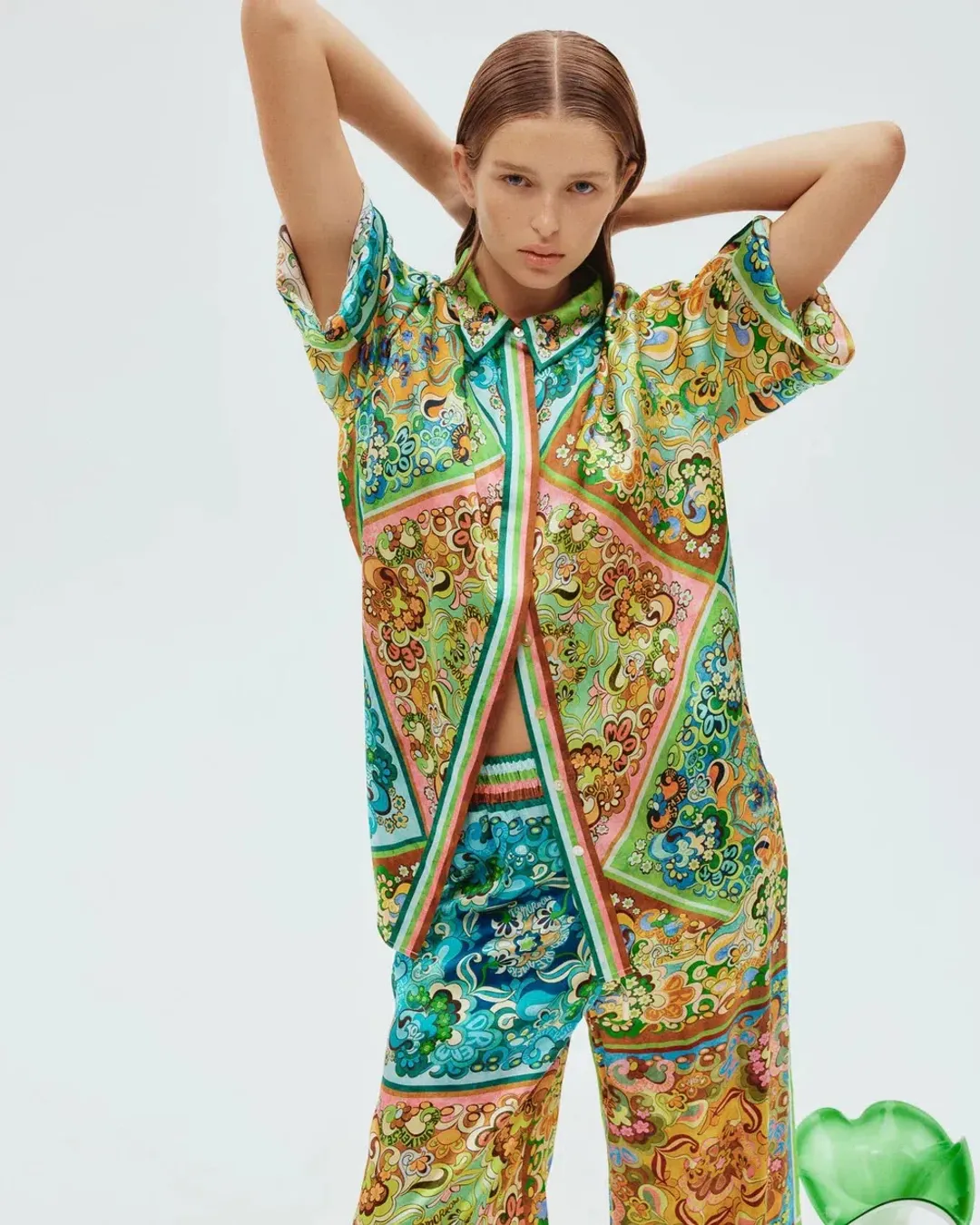 Alemais Dreamer Shirt and Pants Set Multi Size AU 16 for rent on The Volte - main image