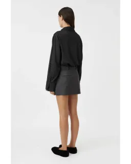 Camilla and Marc Brancusi Blazer and Mini Skirt Set in Charcoal Pinstripe Size AU 6 for rent on The Volte - image 6