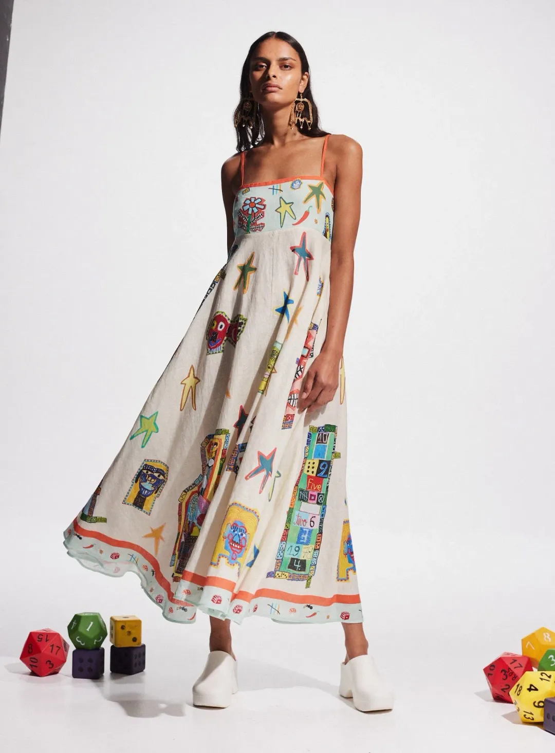 Alemais Players Midi Sundress Print Size 16 for rent on The Volte - main image