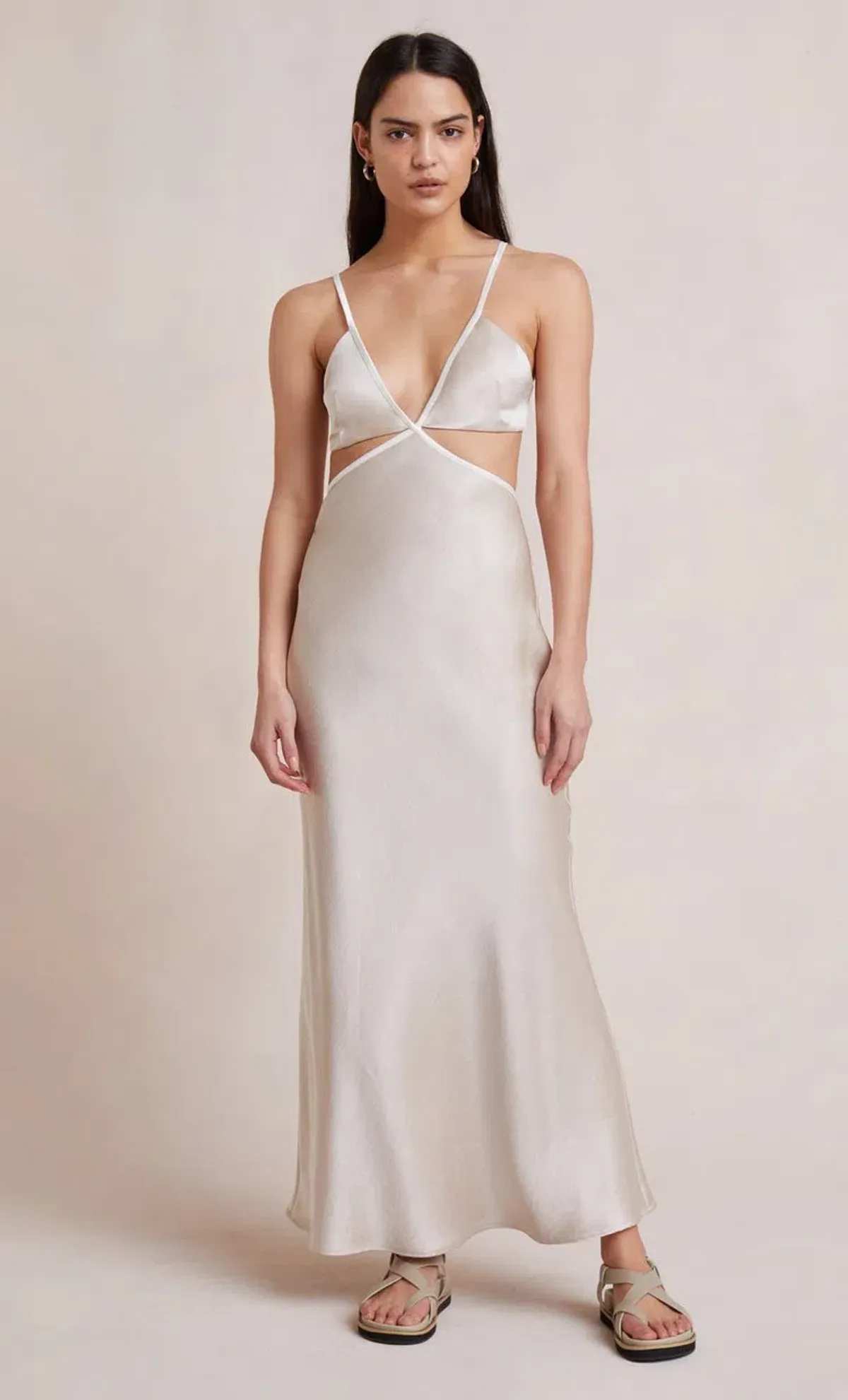 Bec & Bridge Veronique Maxi Dress Sand Size 8 for rent on The Volte - main image