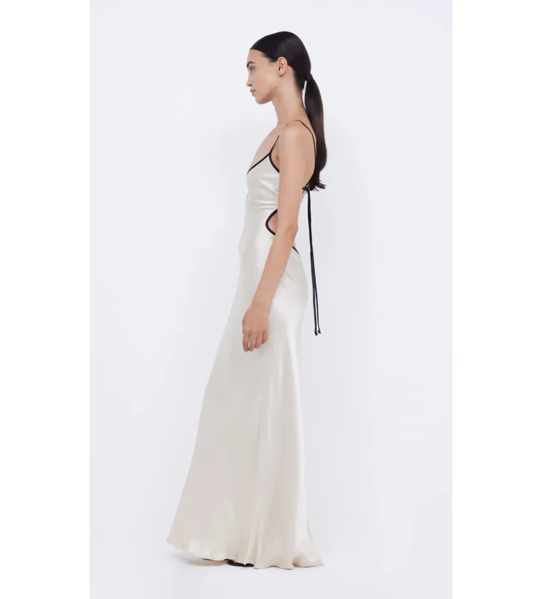 Bec & Bridge Cedar City Maxi Dress Sand/Black Size 6 for rent on The Volte - main image