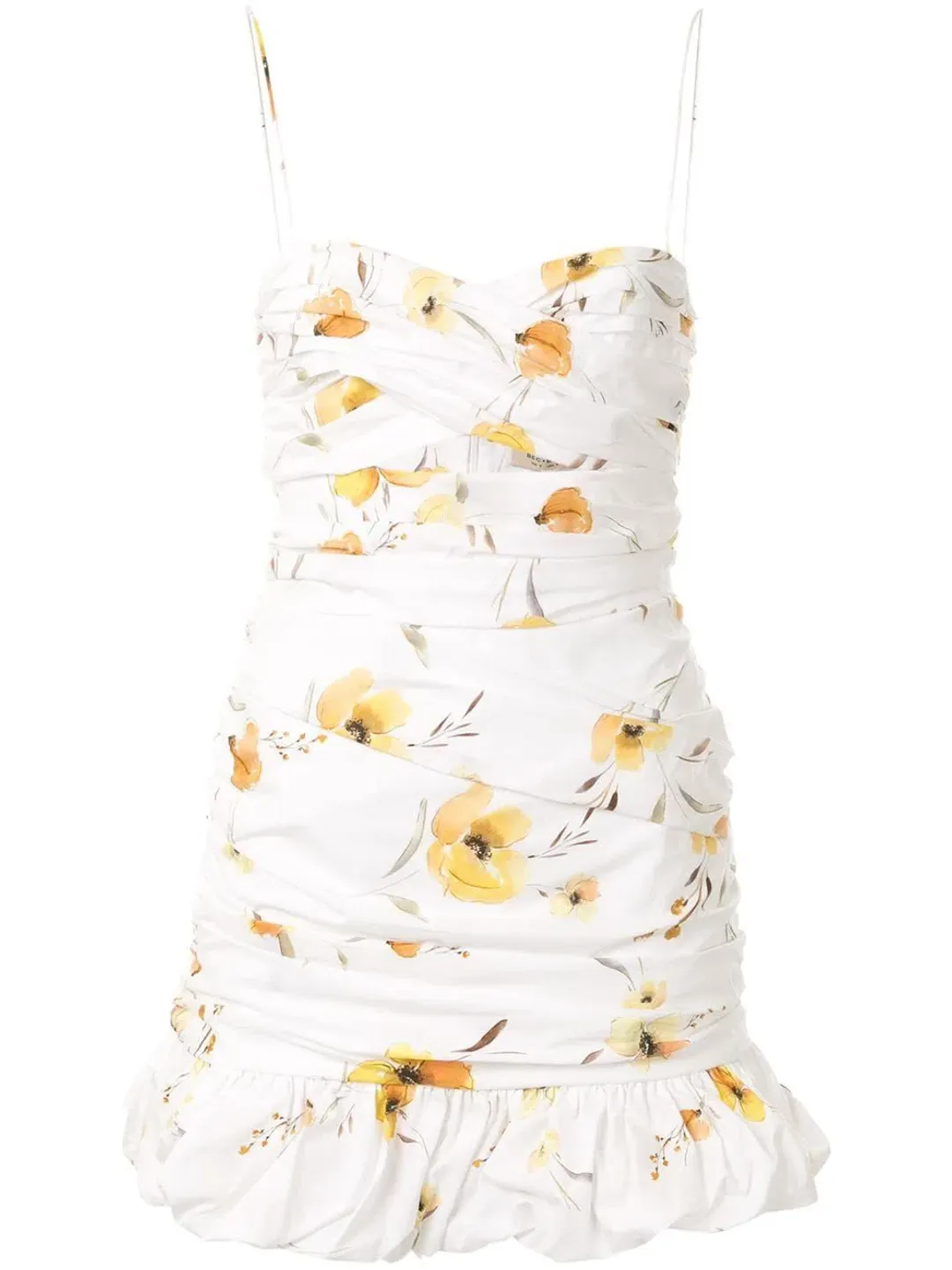 Bec & Bridge Colette Mini Dress White/Floral Size 8 for rent on The Volte - main image
