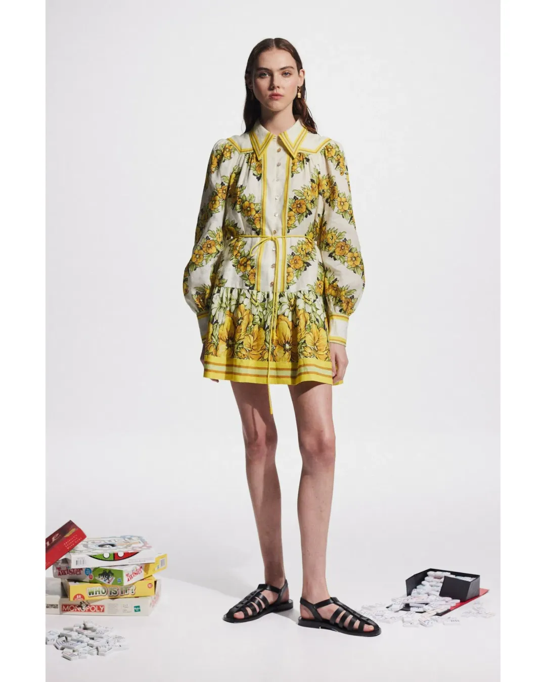 Alemais Gisela Mini Dress Print Size AU 14 for rent on The Volte - main image