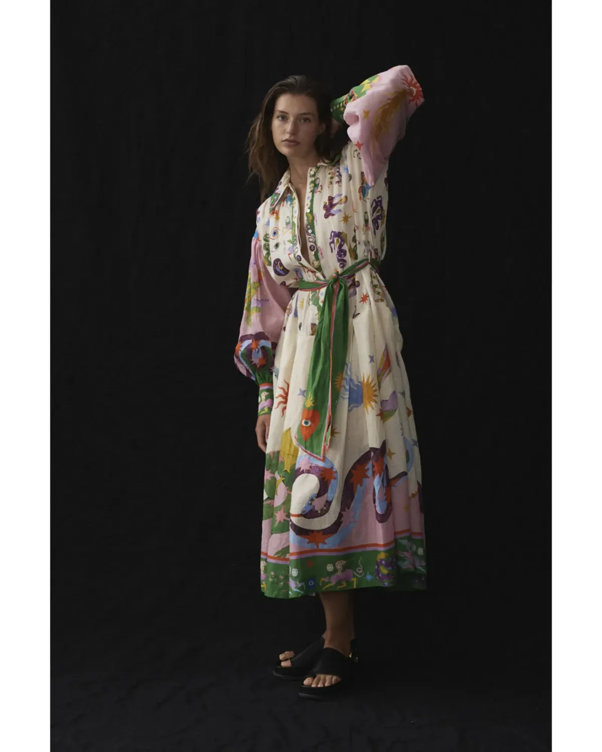 Alemais Seeker Shirtdress Multi Size AU 14 for rent on The Volte - main image