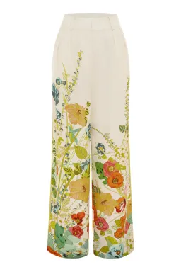 Alemais Constance Shirt and Pants Set Cream Floral Size 16 for rent on The Volte - image 5