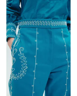 Alemais Donovan Corded Blouse and Pants Blue Size AU 16 for rent on The Volte - image 2