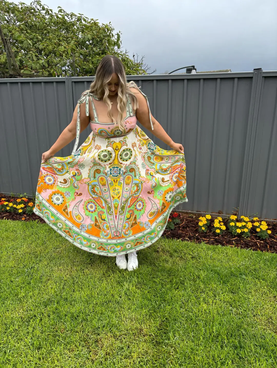 Alemais Pinball Sundress Multi Size 16 for rent on The Volte - main image