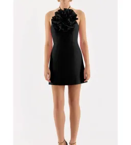 Rebecca Vallance Odetta Mini Halter Black Size 8 for rent on The Volte - image 3