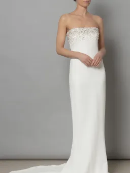 Galia Lahav Eve Slim-fitted Wedding Dress  Ivory  Size 6  for rent on The Volte - image 4