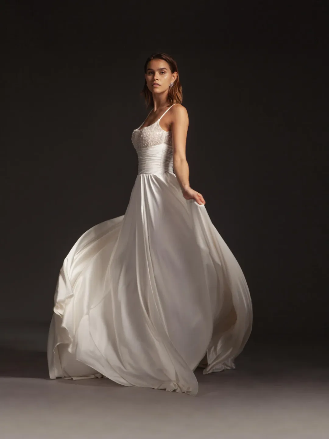 Galia Lahav Tammy Corset Wedding Dress  Ivory Size 8  for rent on The Volte - main image