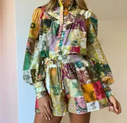 Alemais Hattie Shirt & Shorts Set Multi Size 10  for rent on The Volte - image 3