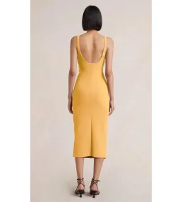 Bec & Bridge Karina Tuck Midi Dress Mango Size 10 for rent on The Volte - image 3