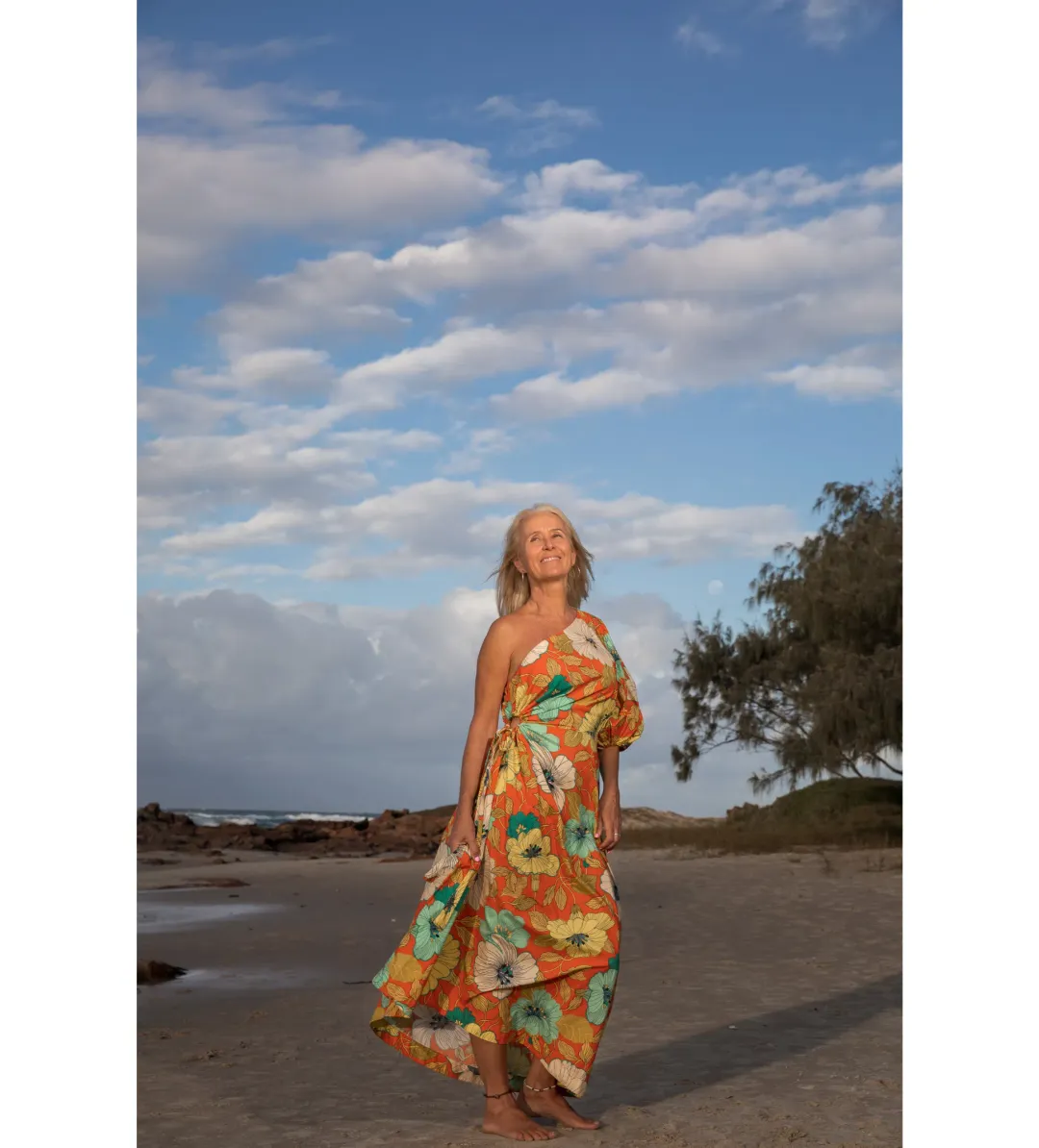 Alemais Piato One Shoulder Midi Dress Multi Floral Size 16 for rent on The Volte - main image